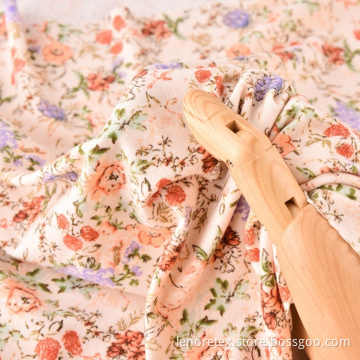 Stretch Polyester Sticka Dty Brushed Print Jersey Fabric
